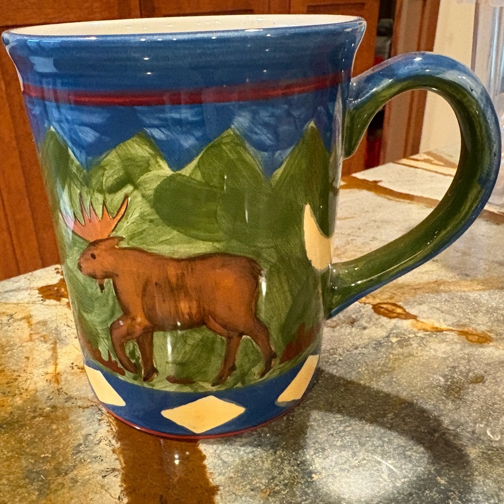 🫎 Vintage Mesa International 16 ounce Ceramic Moose Mug